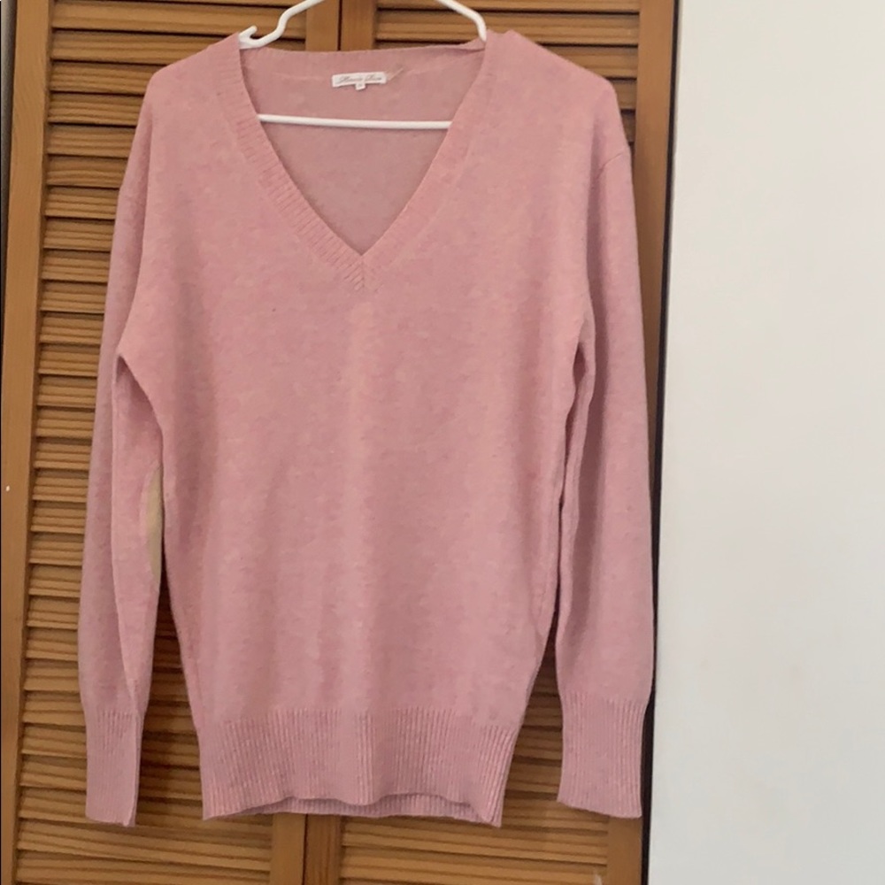 Minnie rose v-neck cashmere